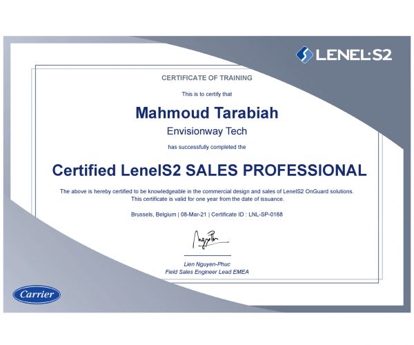 03-LenelS2 OnGuard Sales Professional Certificate