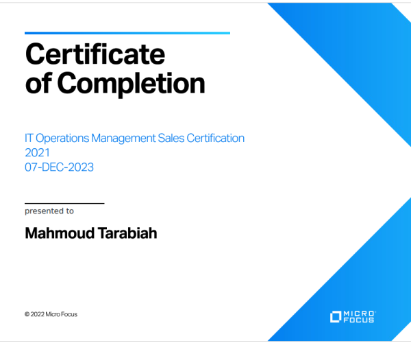 IT Operations Management Sales